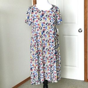 LuLaRoe DISNEY Carly Tshirt Dress Retro MICKEY!